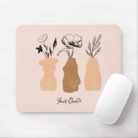 Abstract Boho Women Illustration , Earthy Tones