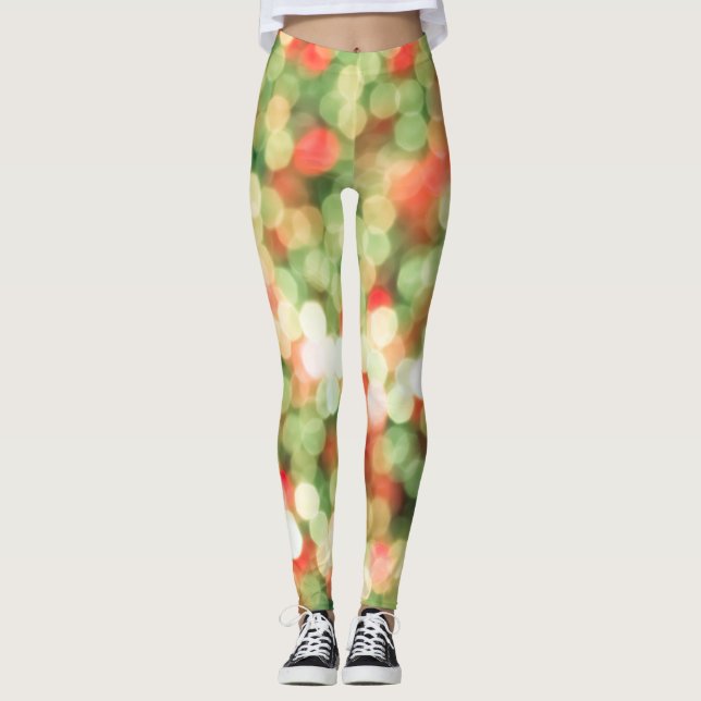 Abstract Bokeh: Colourful Background Magic Leggings (Front)