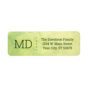 Abstract Bokeh Style Return Address Label