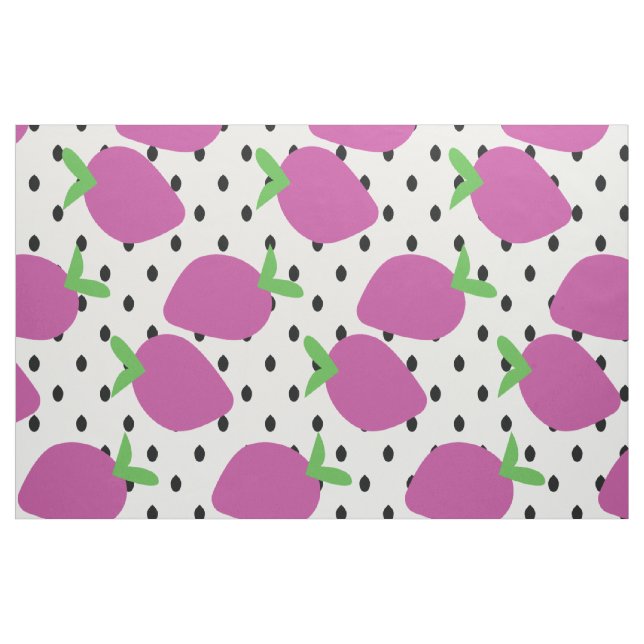Abstract Bold Berry Fun Strawberries with Seeds Fabric (Yard)