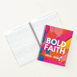 Abstract Bold Faith To-Do Checklist Notebook