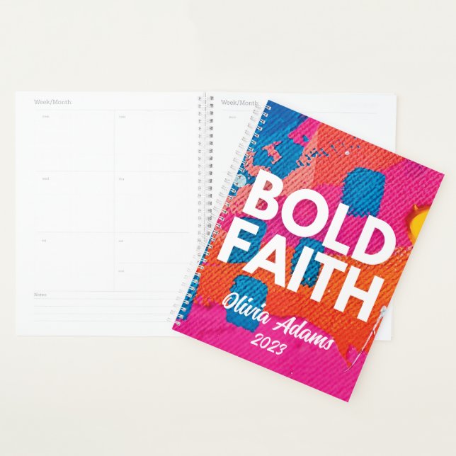 Abstract Bold Faith Weekly Monthly 2023 Planner (Display)