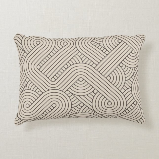 Abstract border decorative cushion (Front)