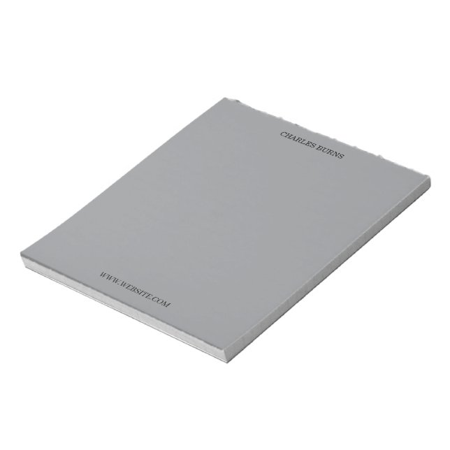 Abstract Border Personalised Name Notepad (Rotated)