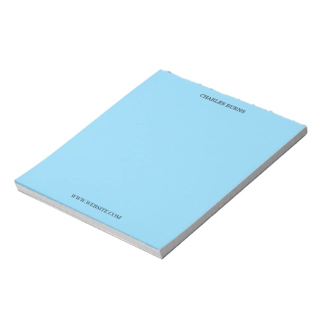 Abstract Border Personalised Name Notepad (Rotated)