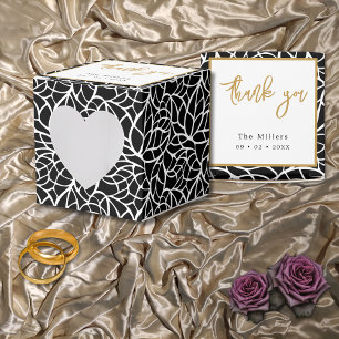Abstract Botanical Leaf Pattern Favour Box