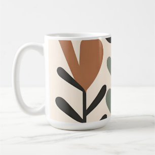 Abstract Botanical Shapes Coffee Mug