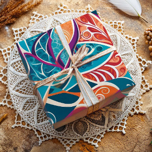 Abstract Botanical Tropical Gift for Designer Wrapping Paper