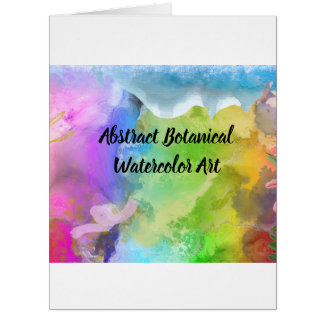 Abstract Botanical Watercolor Art