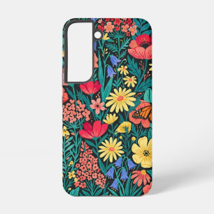 Abstract Botanical Wildflowers Samsung Cases