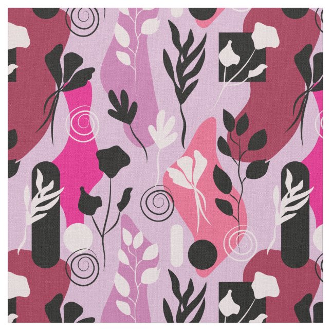 Abstract Botanics Fabric (Close Up)