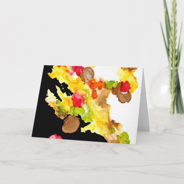 "Abstract Bouquet" Greeting Card (Front)