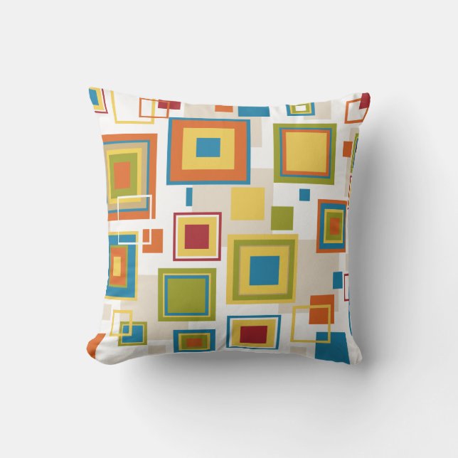 Abstract Boxes Cushion (Front)