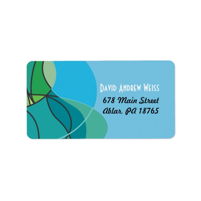 Abstract Boy with Tallis Print your own labels (Front)