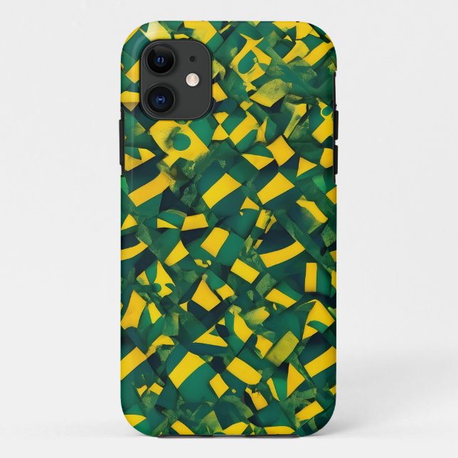 Abstract Brazilian pattern Case-Mate iPhone Case (Back)