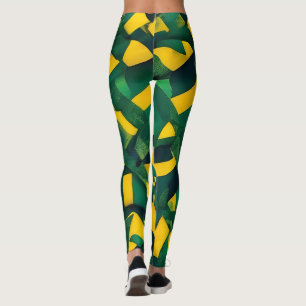 Abstract Brazilian pattern Leggings