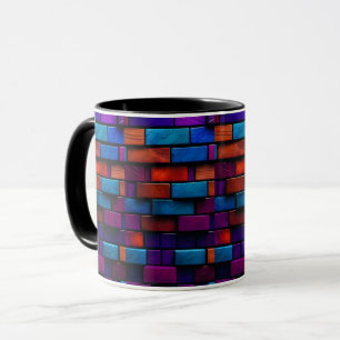ABSTRACT BRICK MUG