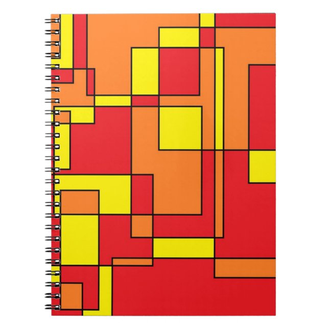 Abstract Brick Pattern Notebook (Front)