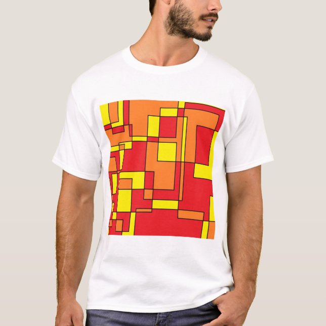Abstract Brick Pattern T-Shirt (Front)