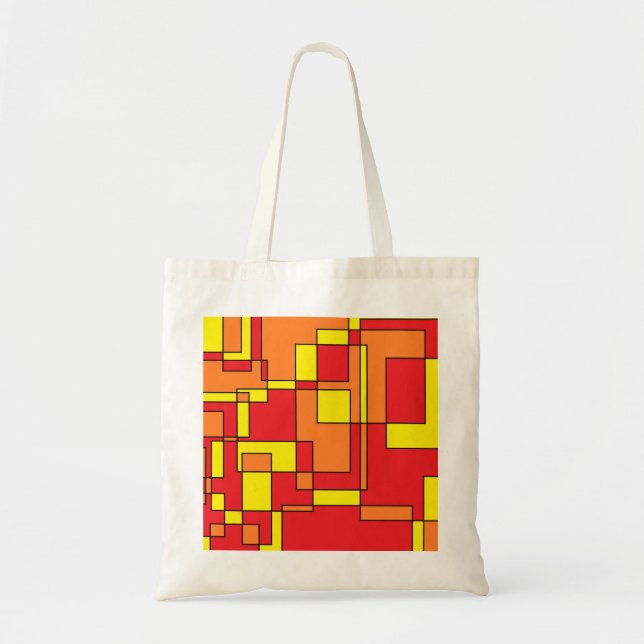 Abstract Brick Pattern Tote Bag (Front)