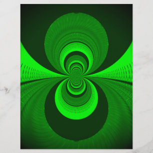 Abstract Bright Green Groovy kaleidoscope Pattern 