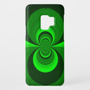 Abstract Bright Green Groovy kaleidoscope Pattern  Case-Mate Samsung Galaxy S9 Case