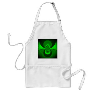 Abstract Bright Green Groovy Kaleidoscope Pattern  Standard Apron