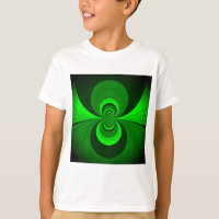 Abstract Bright Green Groovy Kaleidoscope Pattern