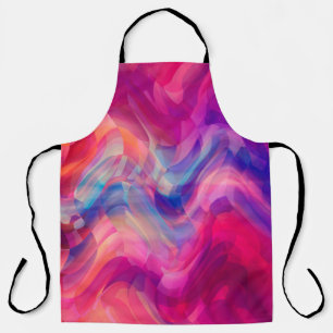Abstract bright pink multicolored background. Eleg Apron