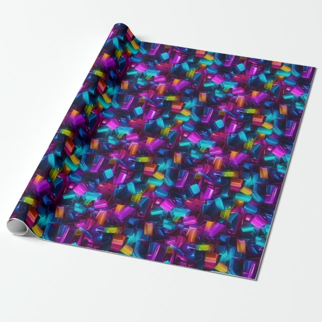 Abstract Brilliance Wrapping Paper (Unrolled)