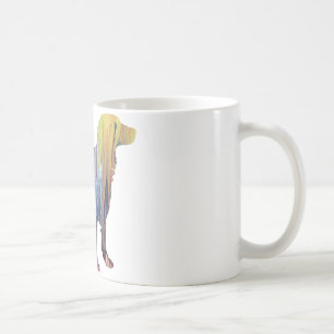 Abstract Brittany Spaniel Silhouette Coffee Mug