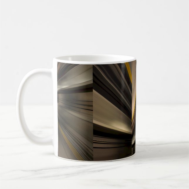 Abstract Bronze Light Mug (Left)