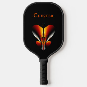 Abstract Bronze Shield Personal Pickleball Paddle