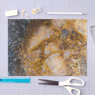 Abstract bronze white mineral rock texture tissue paper