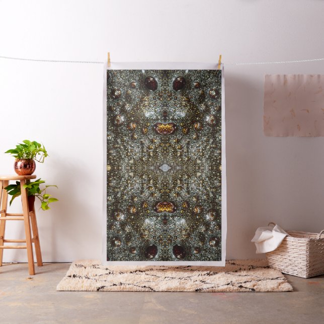Abstract brown, dark grey texture pattern fabric (In Situ)