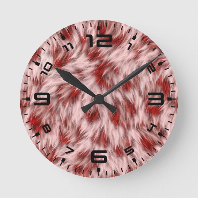 Abstract Brown Fabric Texture Backgrounds-24602 Round Clock (Front)