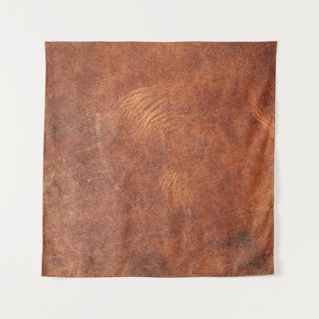 abstract brown leather texture backgroundleather,t tapestry (Front)