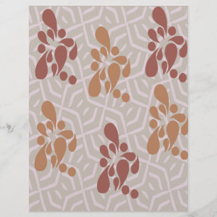 Abstract Brown Scrapbook Paper