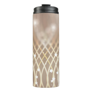 Abstract Brown, Waves Stars Background. Thermal Tumbler