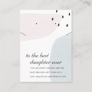 ABSTRACT BRUSH DAUGHTER GIFT NECKLACE EARRING CARD