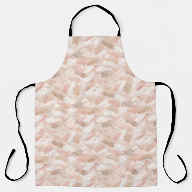 Abstract Brush Stroke Pattern Apron (Front)