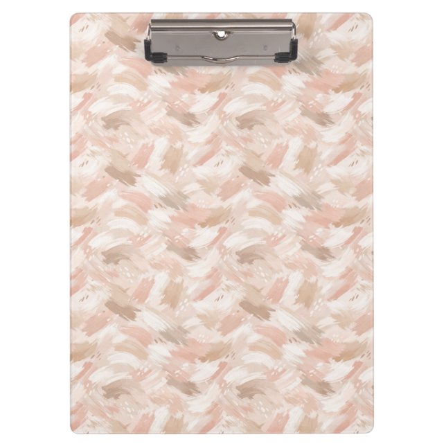 Abstract Brush Stroke Pattern Clipboard (Front)