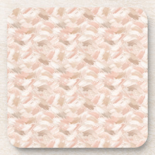 Abstract Brush Stroke Pattern Coaster
