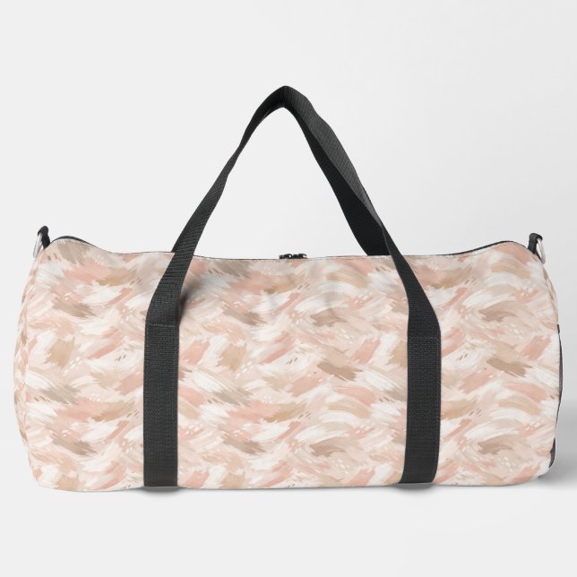 Abstract Brush Stroke Pattern Duffle Bag (Front)