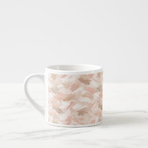 Abstract Brush Stroke Pattern Espresso Cup