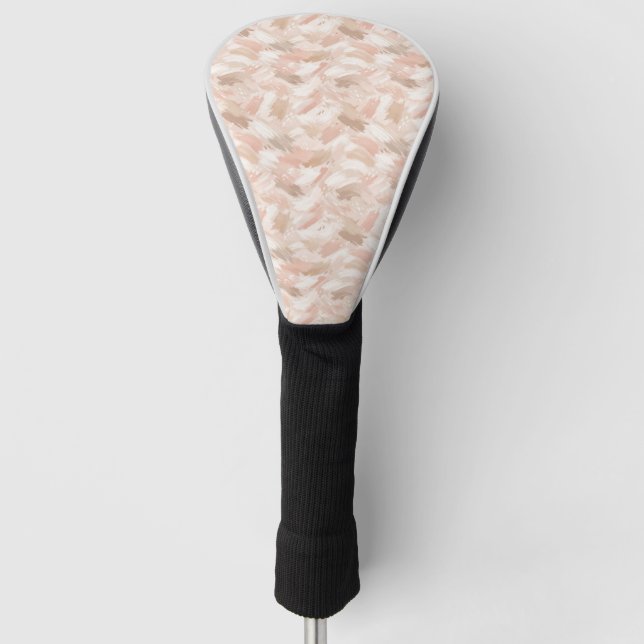 Abstract Brush Stroke Pattern Golf Head Cover (Front)