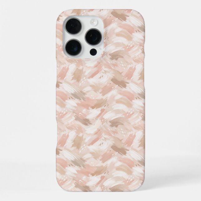 Abstract Brush Stroke Pattern iPhone Case (Back)