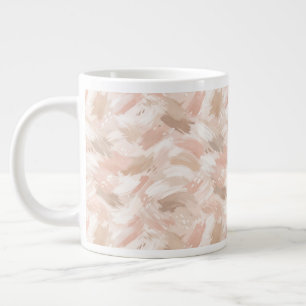 Abstract Brush Stroke Pattern Large Coffee Mug