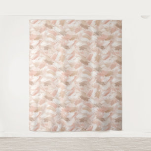 Abstract Brush Stroke Pattern Tapestry
