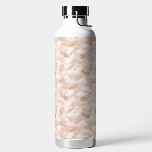 Abstract Brush Stroke Pattern Water Bottle (Left)